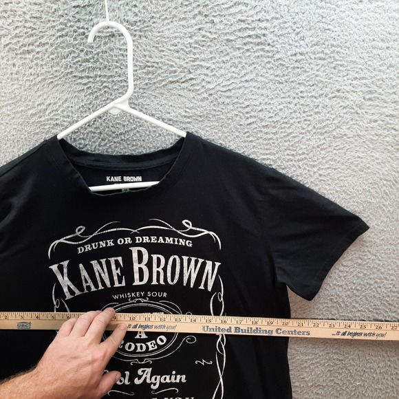 Kane Brown Shirt Womens Medium Black Country Music Graphic Band Tee Western - Picture 3 of 7